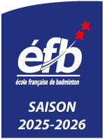 CSM20 est certifié École Française de Badminton avec 2 étoiles École Française de Badminton - 2 étoiles